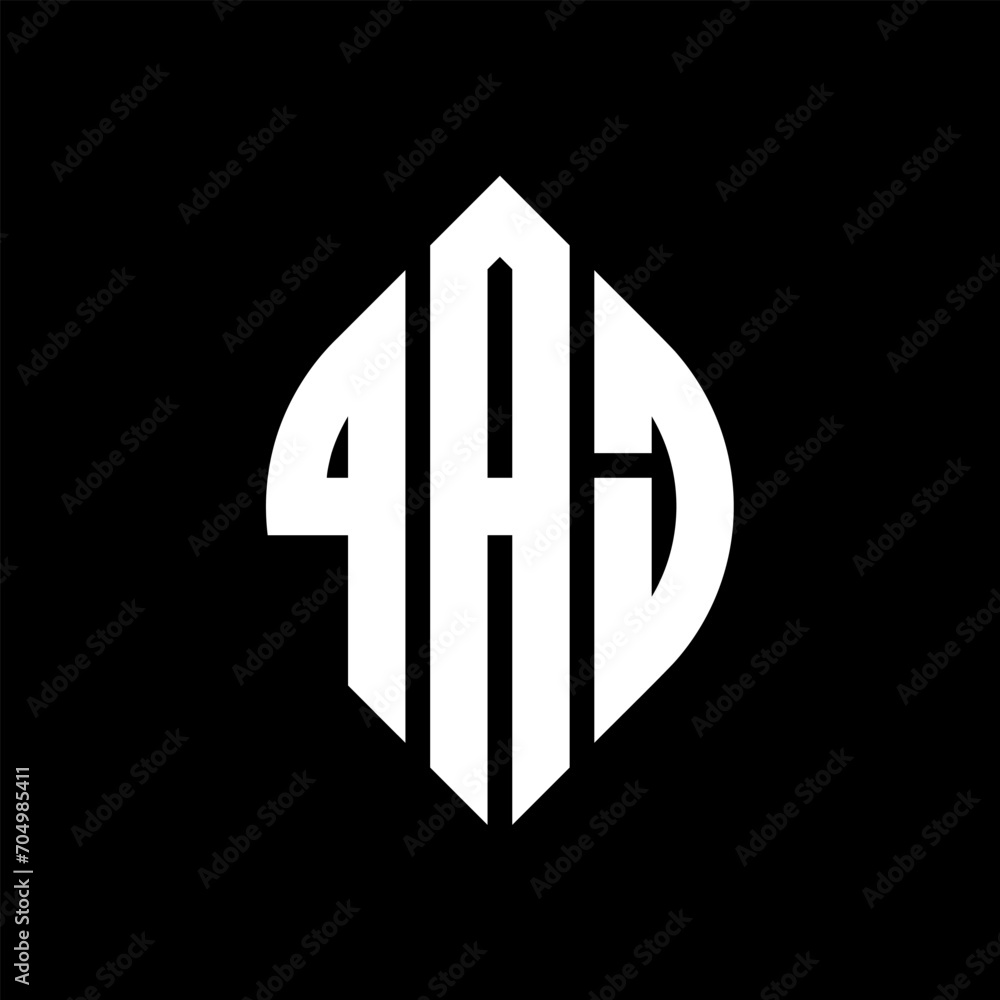 QAJ letter logo design with polygon shape. QAJ polygon and cube shape logo design. QAJ hexagon vector logo template white and black colors. QAJ monogram, business and real estate logo. QAJ letter logo design with polygon shape. QAJ polygon and cube shape logo design. QAJ hexagon vector logo template white and black colors. QAJ monogram, business and real estate logo.
