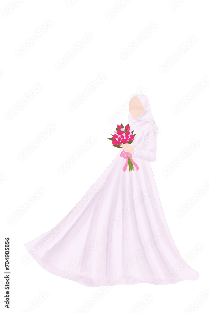 Muslimah wedding dress