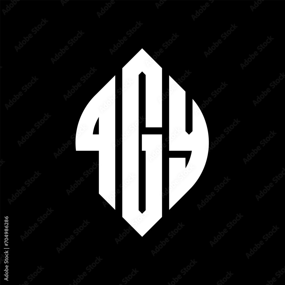 QGY circle letter logo design with circle and ellipse shape. QGY ellipse letters with typographic style. The three initials form a circle logo. QGY circle emblem abstract monogram letter mark vector. QGY circle letter logo design with circle and ellipse shape. QGY ellipse letters with typographic style. The three initials form a circle logo. QGY circle emblem abstract monogram letter mark vector.