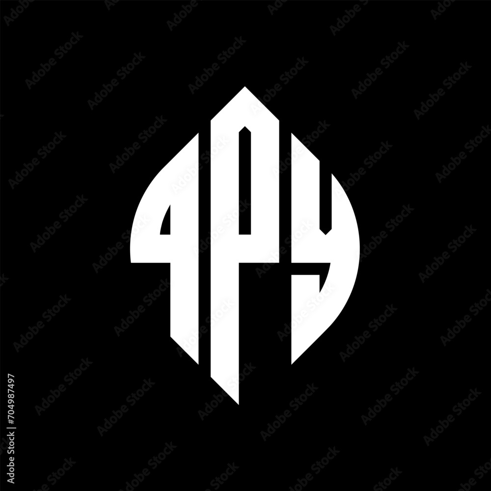 QPY circle letter logo design with circle and ellipse shape. QPY ellipse letters with typographic style. The three initials form a circle logo. QPY circle emblem abstract monogram letter mark vector. QPY circle letter logo design with circle and ellipse shape. QPY ellipse letters with typographic style. The three initials form a circle logo. QPY circle emblem abstract monogram letter mark vector.