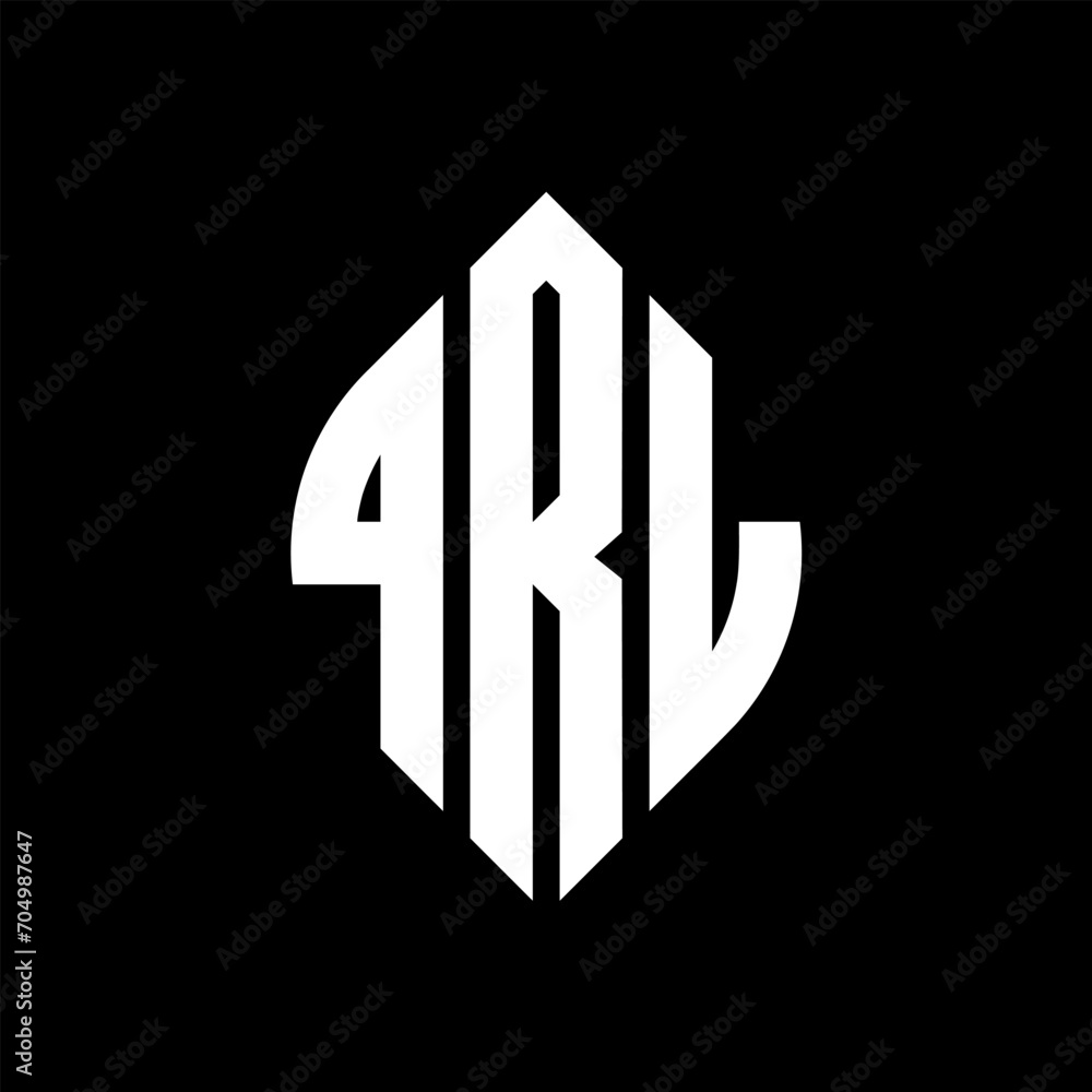 QRL circle letter logo design with circle and ellipse shape. QRL ellipse letters with typographic style. The three initials form a circle logo. QRL circle emblem abstract monogram letter mark vector. QRL circle letter logo design with circle and ellipse shape. QRL ellipse letters with typographic style. The three initials form a circle logo. QRL circle emblem abstract monogram letter mark vector.