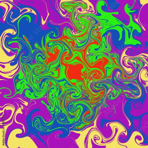 Abstract, color-painted images without exact shapes, multi-colored, are used to create background images, pretty multi-colored painted together.