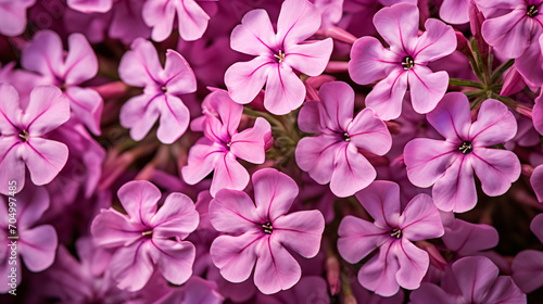 A closeup of pink phlox flowers