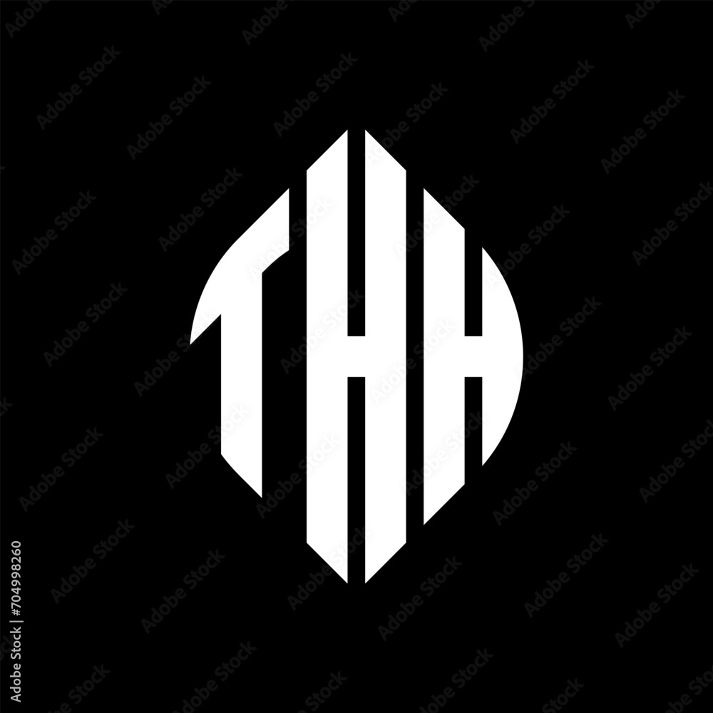 THH circle letter logo design with circle and ellipse shape. THH ellipse letters with typographic style. The three initials form a circle logo. THH circle emblem abstract monogram letter mark vector. THH circle letter logo design with circle and ellipse shape. THH ellipse letters with typographic style. The three initials form a circle logo. THH circle emblem abstract monogram letter mark vector.