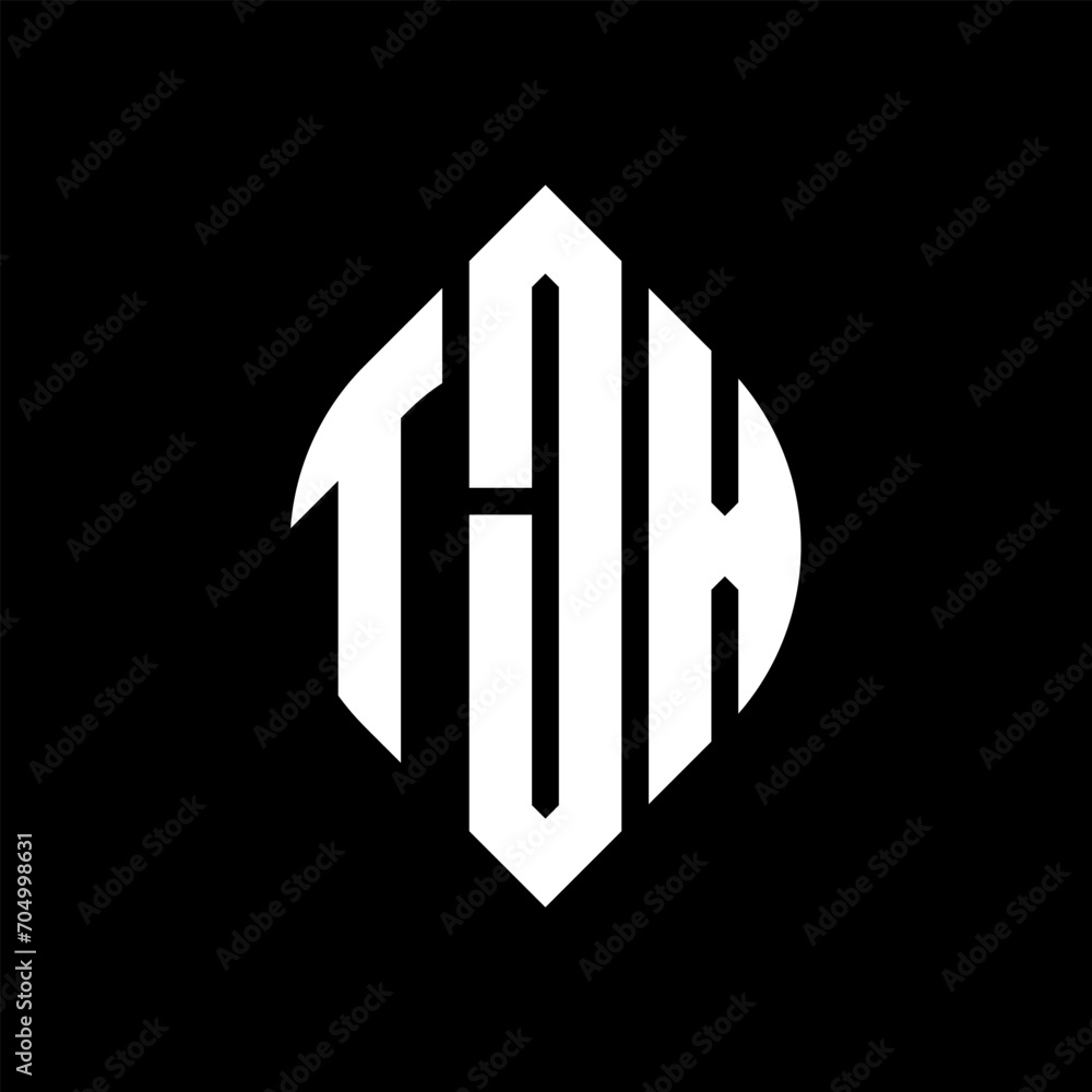 TJX circle letter logo design with circle and ellipse shape. TJX ellipse letters with typographic style. The three initials form a circle logo. TJX circle emblem abstract monogram letter mark vector. TJX circle letter logo design with circle and ellipse shape. TJX ellipse letters with typographic style. The three initials form a circle logo. TJX circle emblem abstract monogram letter mark vector.