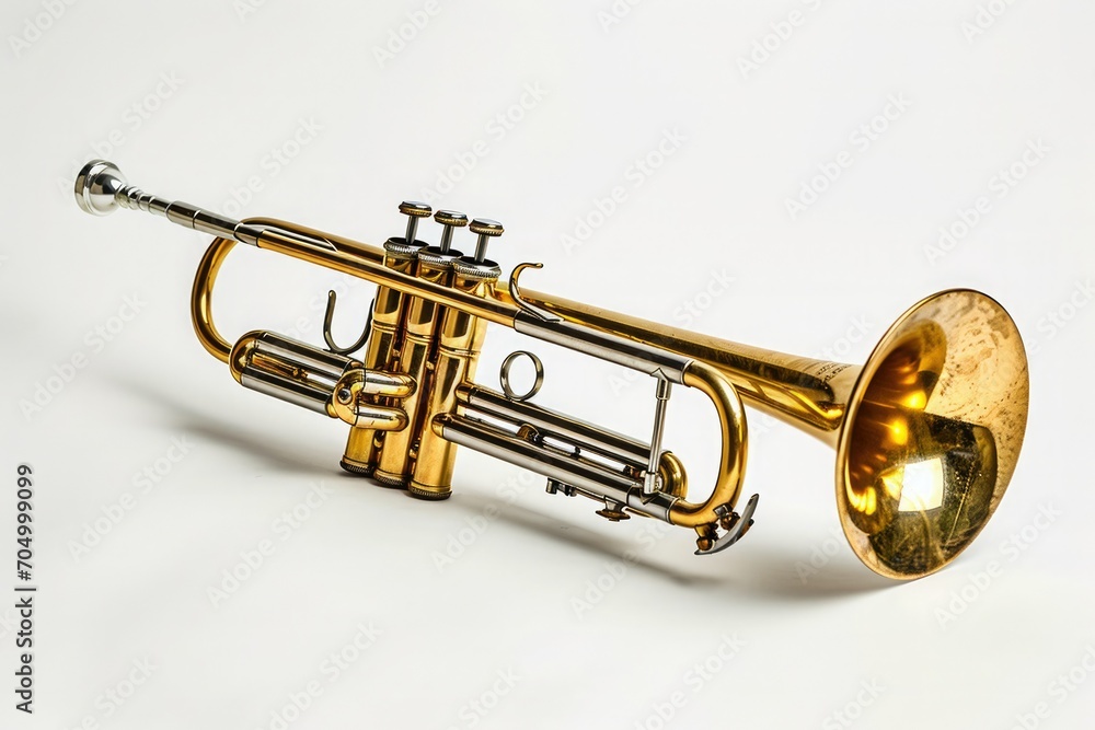 Obraz premium trumpet isolated on white