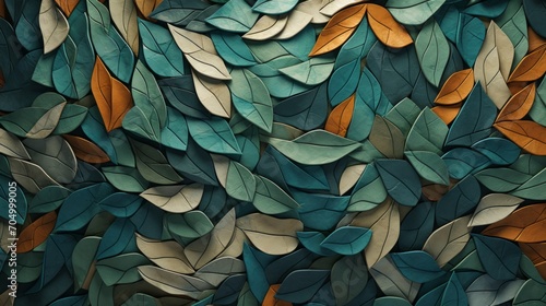 Organic Nature Leaves Wallpaper Background AI Generated © Alex