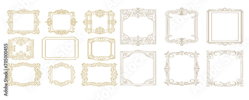 Decorative frames. Retro ornamental frame photo