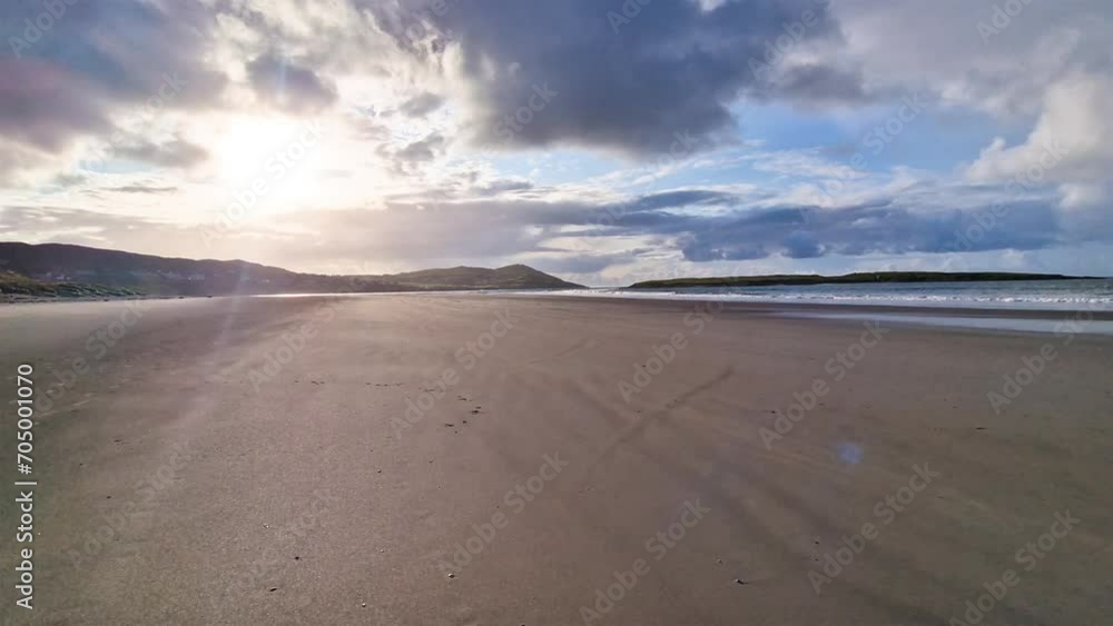 Narin Strand is a beautiful large blue flag beach in Portnoo, County Donegal - Ireland. Narin Strand is a beautiful large blue flag beach in Portnoo, County Donegal - Ireland.