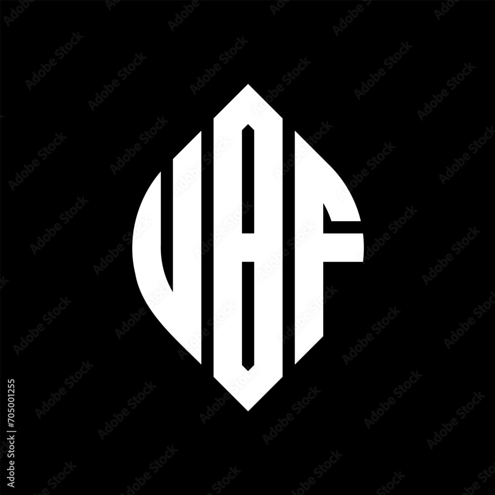 UBF circle letter logo design with circle and ellipse shape. UBF ellipse letters with typographic style. The three initials form a circle logo. UBF circle emblem abstract monogram letter mark vector. UBF circle letter logo design with circle and ellipse shape. UBF ellipse letters with typographic style. The three initials form a circle logo. UBF circle emblem abstract monogram letter mark vector.