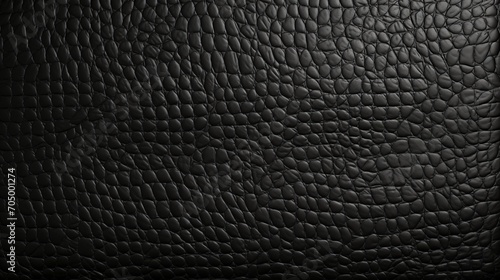 Elegant Black Leather Texture Background AI Generated