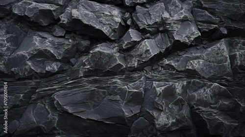 Dark Gray Rough Grainy Stone Texture Background AI Generated