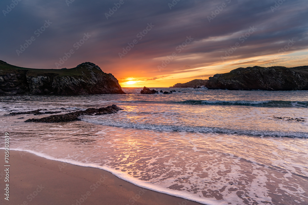 Sunset at Porth Dafarch Beach, Isle of Anglesey, Uk Sunset at Porth Dafarch Beach, Isle of Anglesey, Uk