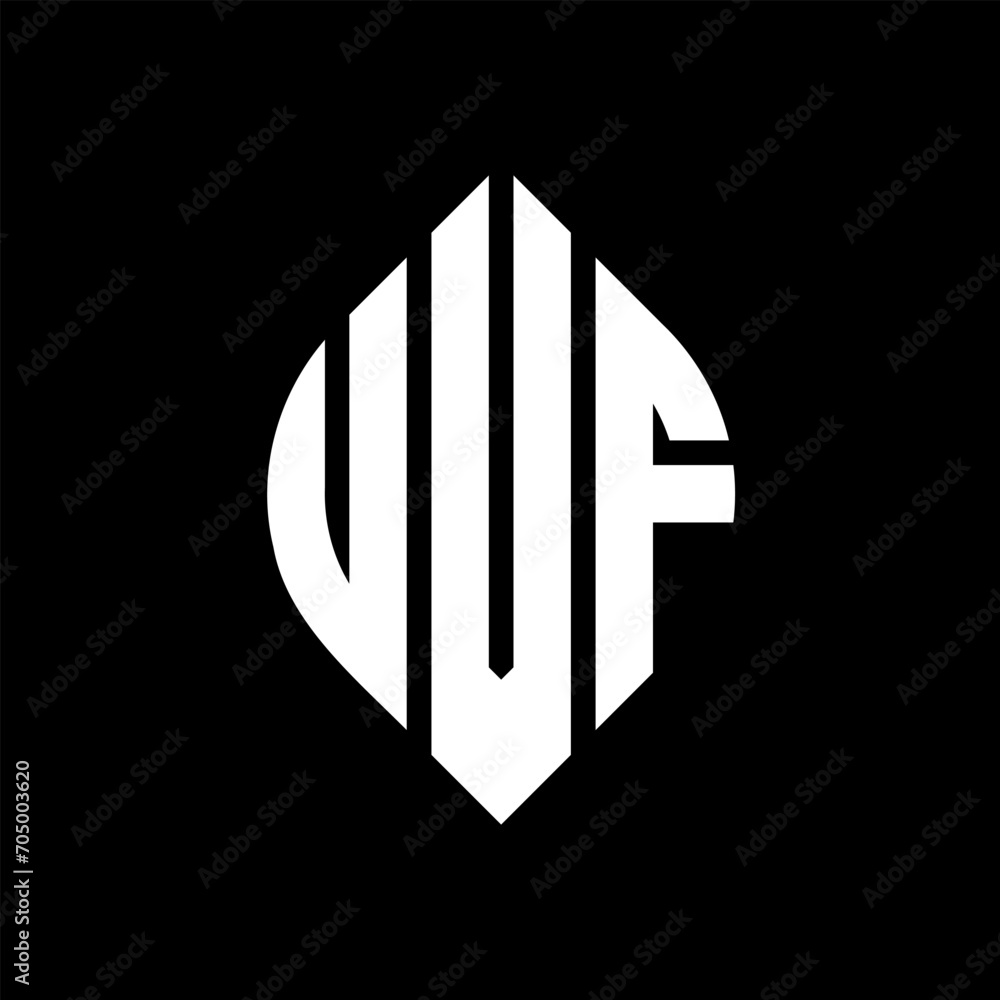 UVF circle letter logo design with circle and ellipse shape. UVF ellipse letters with typographic style. The three initials form a circle logo. UVF circle emblem abstract monogram letter mark vector. UVF circle letter logo design with circle and ellipse shape. UVF ellipse letters with typographic style. The three initials form a circle logo. UVF circle emblem abstract monogram letter mark vector.