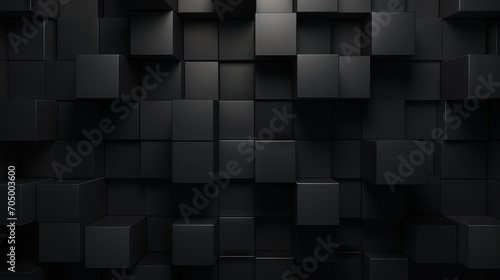Realistic Wall of Cubes Abstract Background AI Generated