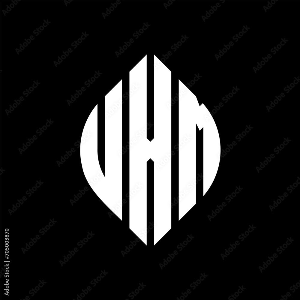 UXM circle letter logo design with circle and ellipse shape. UXM ellipse letters with typographic style. The three initials form a circle logo. UXM circle emblem abstract monogram letter mark vector. UXM circle letter logo design with circle and ellipse shape. UXM ellipse letters with typographic style. The three initials form a circle logo. UXM circle emblem abstract monogram letter mark vector.