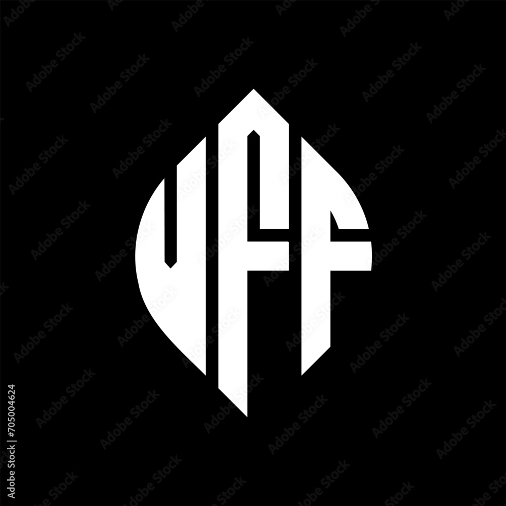 VFF circle letter logo design with circle and ellipse shape. VFF ellipse letters with typographic style. The three initials form a circle logo. VFF circle emblem abstract monogram letter mark vector. VFF circle letter logo design with circle and ellipse shape. VFF ellipse letters with typographic style. The three initials form a circle logo. VFF circle emblem abstract monogram letter mark vector.