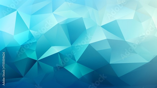 Abstract Low Poly Turquoise Background AI Generated