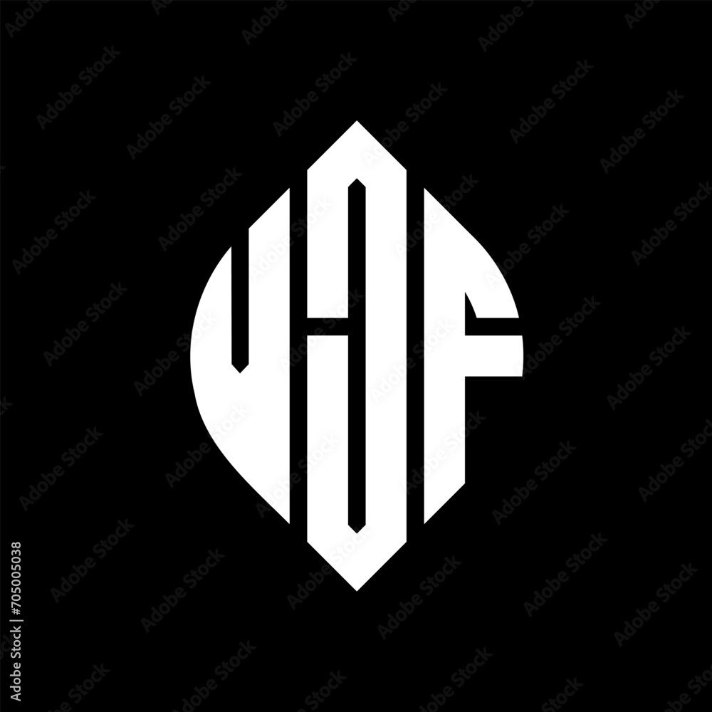 VJF circle letter logo design with circle and ellipse shape. VJF ellipse letters with typographic style. The three initials form a circle logo. VJF circle emblem abstract monogram letter mark vector. VJF circle letter logo design with circle and ellipse shape. VJF ellipse letters with typographic style. The three initials form a circle logo. VJF circle emblem abstract monogram letter mark vector.