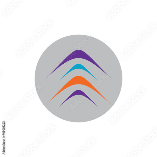 Abstract web logo design for social media markting  photo