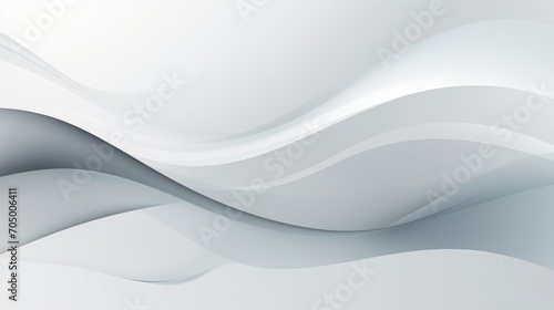 Abstract Grey Smooth Wave Lines Background AI Generated © Alex
