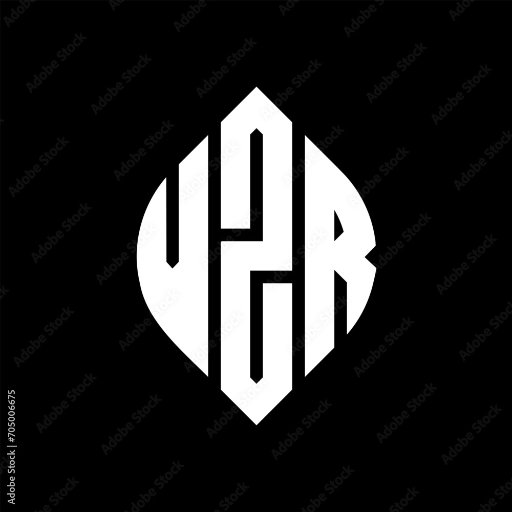 VZR circle letter logo design with circle and ellipse shape. VZR ellipse letters with typographic style. The three initials form a circle logo. VZR circle emblem abstract monogram letter mark vector. VZR circle letter logo design with circle and ellipse shape. VZR ellipse letters with typographic style. The three initials form a circle logo. VZR circle emblem abstract monogram letter mark vector.
