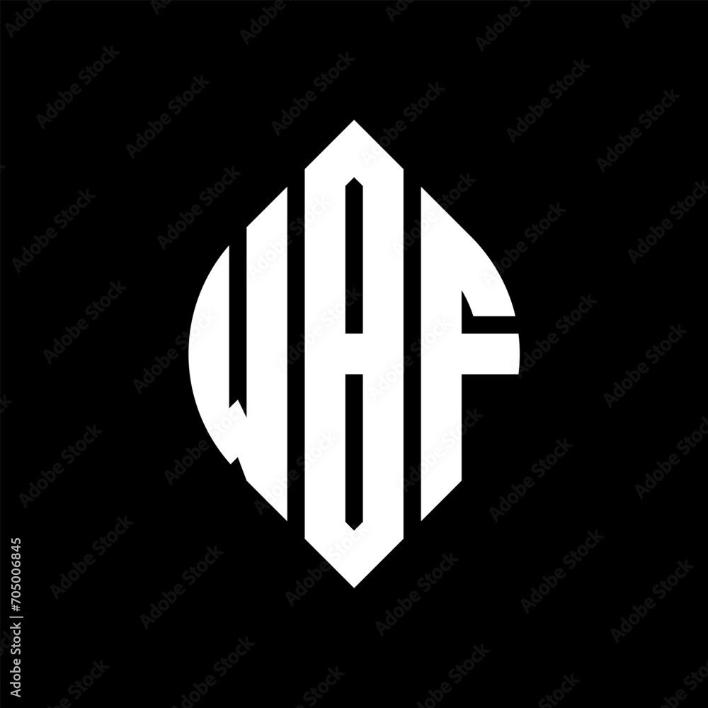 WBF circle letter logo design with circle and ellipse shape. WBF ellipse letters with typographic style. The three initials form a circle logo. WBF circle emblem abstract monogram letter mark vector. WBF circle letter logo design with circle and ellipse shape. WBF ellipse letters with typographic style. The three initials form a circle logo. WBF circle emblem abstract monogram letter mark vector.