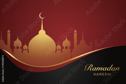 Ramadhan background, Eid al-Fitr background, Islamic new year background greeting card