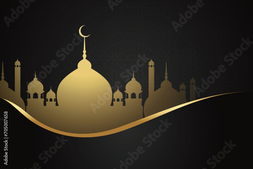 Ramadhan background, Eid al-Fitr background, Islamic new year background greeting card