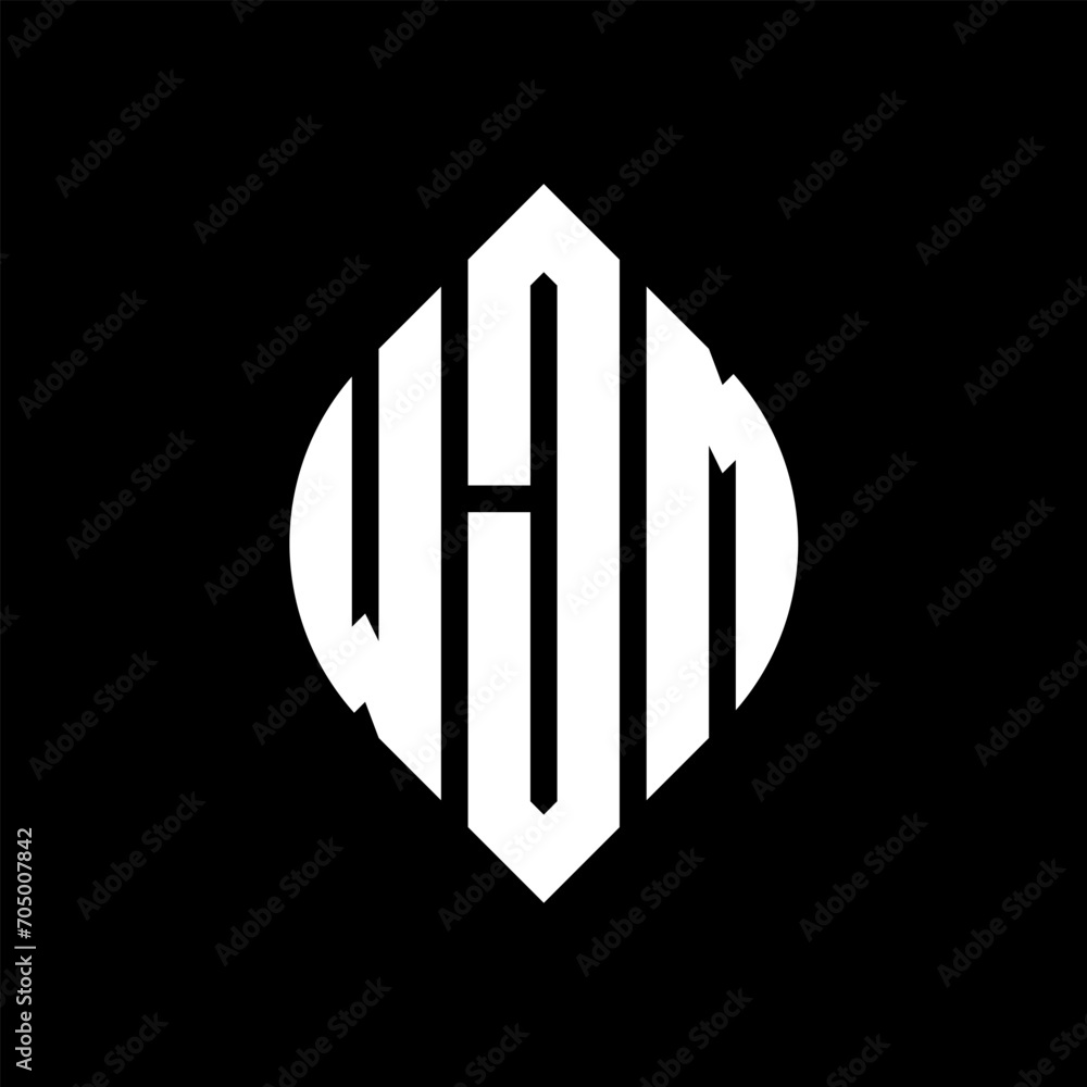 WJM circle letter logo design with circle and ellipse shape. WJM ellipse letters with typographic style. The three initials form a circle logo. WJM circle emblem abstract monogram letter mark vector. WJM circle letter logo design with circle and ellipse shape. WJM ellipse letters with typographic style. The three initials form a circle logo. WJM circle emblem abstract monogram letter mark vector.