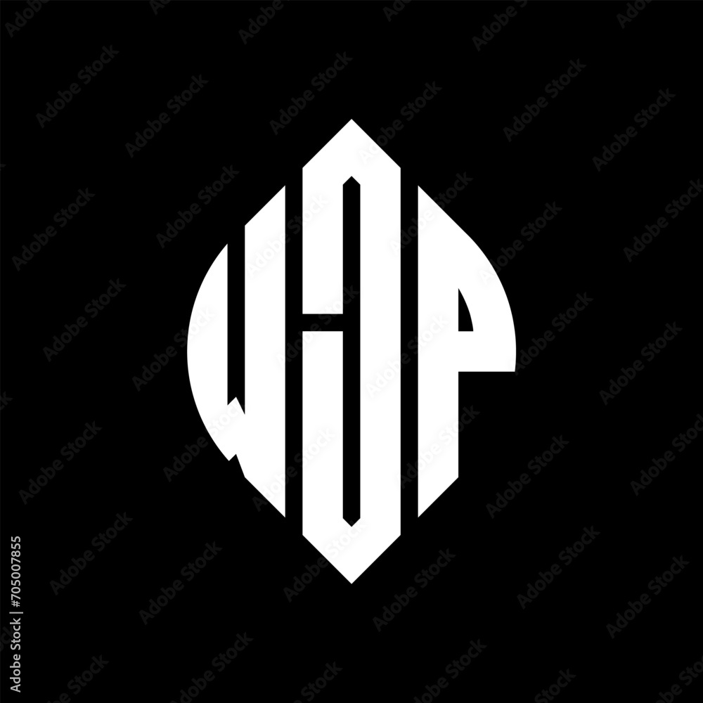 WJP circle letter logo design with circle and ellipse shape. WJP ellipse letters with typographic style. The three initials form a circle logo. WJP circle emblem abstract monogram letter mark vector. WJP circle letter logo design with circle and ellipse shape. WJP ellipse letters with typographic style. The three initials form a circle logo. WJP circle emblem abstract monogram letter mark vector.