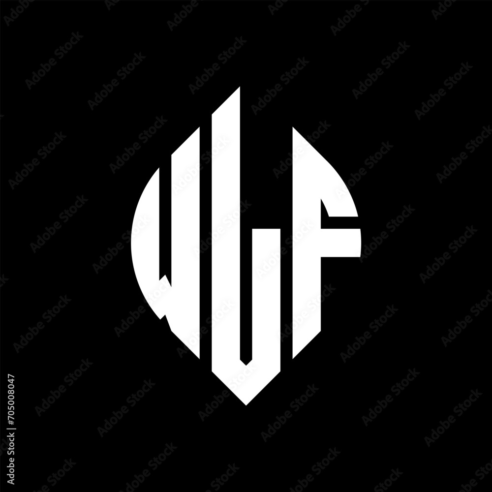 WLF circle letter logo design with circle and ellipse shape. WLF ellipse letters with typographic style. The three initials form a circle logo. WLF circle emblem abstract monogram letter mark vector. WLF circle letter logo design with circle and ellipse shape. WLF ellipse letters with typographic style. The three initials form a circle logo. WLF circle emblem abstract monogram letter mark vector.