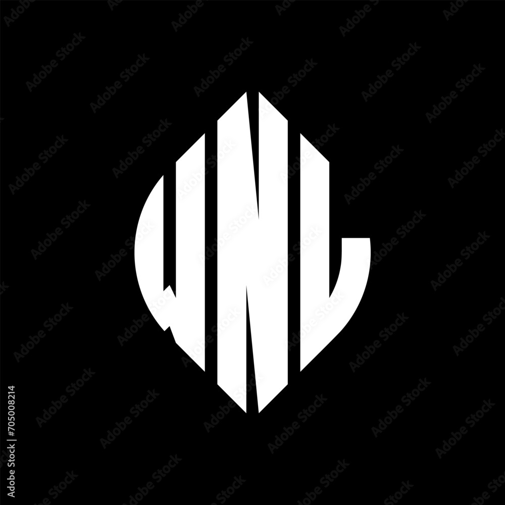 WNL circle letter logo design with circle and ellipse shape. WNL ellipse letters with typographic style. The three initials form a circle logo. WNL circle emblem abstract monogram letter mark vector. WNL circle letter logo design with circle and ellipse shape. WNL ellipse letters with typographic style. The three initials form a circle logo. WNL circle emblem abstract monogram letter mark vector.