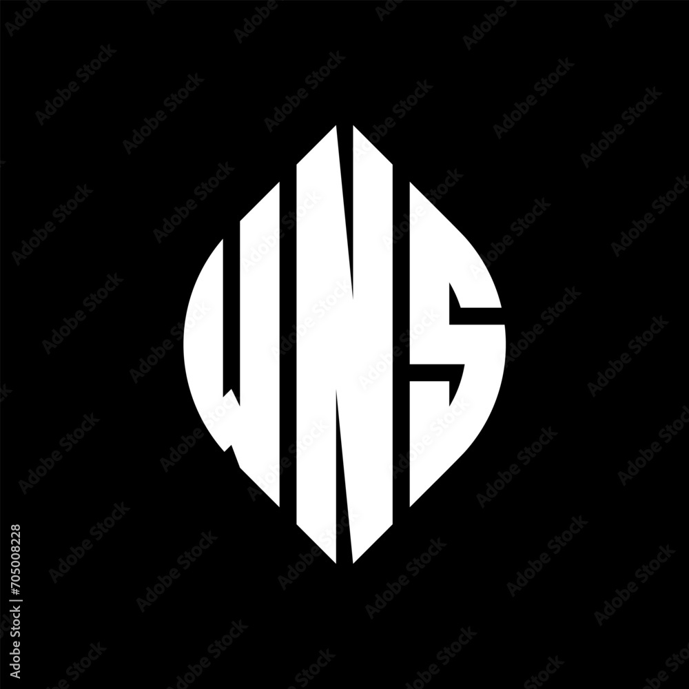 WNS circle letter logo design with circle and ellipse shape. WNS ellipse letters with typographic style. The three initials form a circle logo. WNS circle emblem abstract monogram letter mark vector. WNS circle letter logo design with circle and ellipse shape. WNS ellipse letters with typographic style. The three initials form a circle logo. WNS circle emblem abstract monogram letter mark vector.