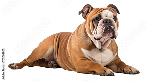 Bulldog isolated on a transparent background