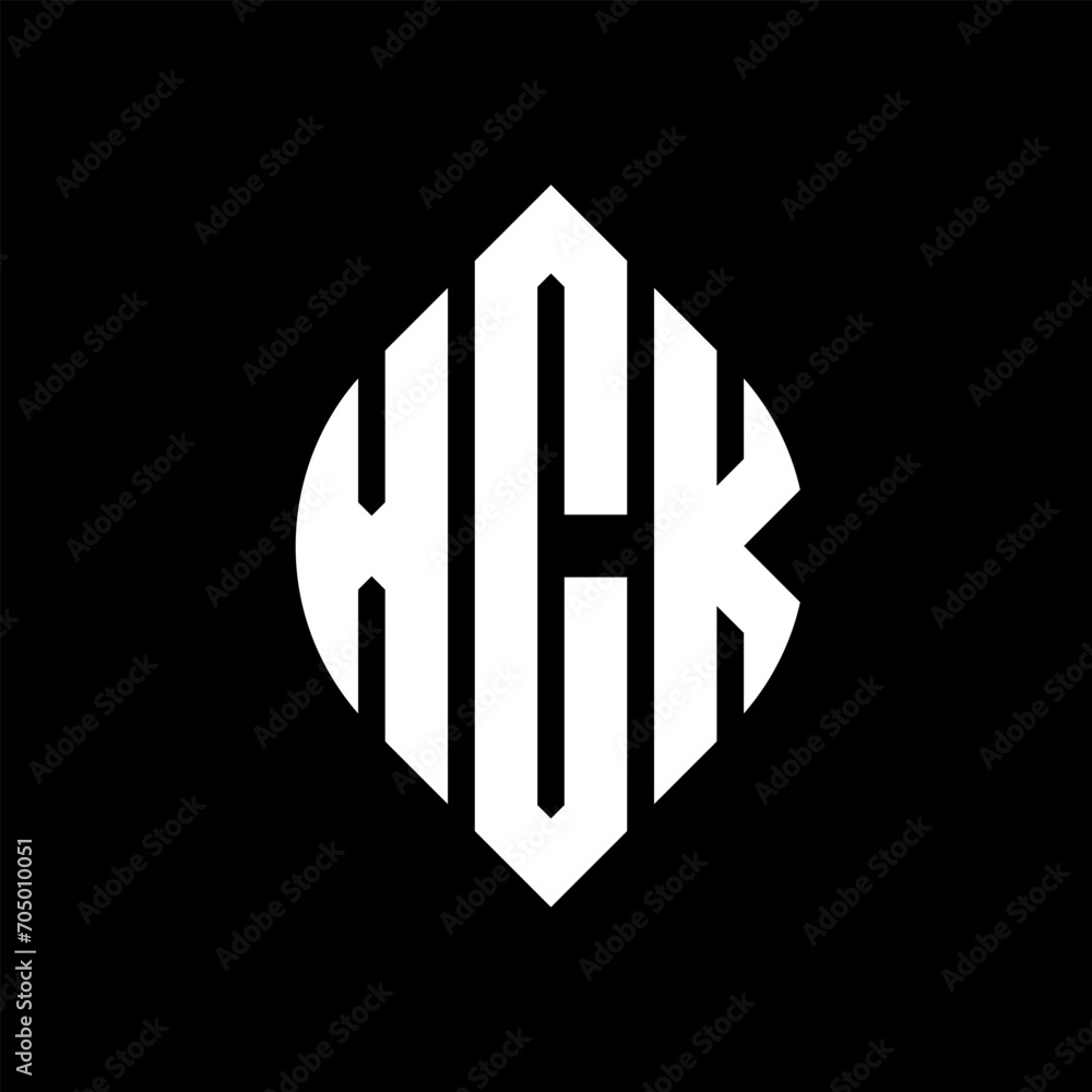 XCK circle letter logo design with circle and ellipse shape. XCK ellipse letters with typographic style. The three initials form a circle logo. XCK circle emblem abstract monogram letter mark vector. XCK circle letter logo design with circle and ellipse shape. XCK ellipse letters with typographic style. The three initials form a circle logo. XCK circle emblem abstract monogram letter mark vector.