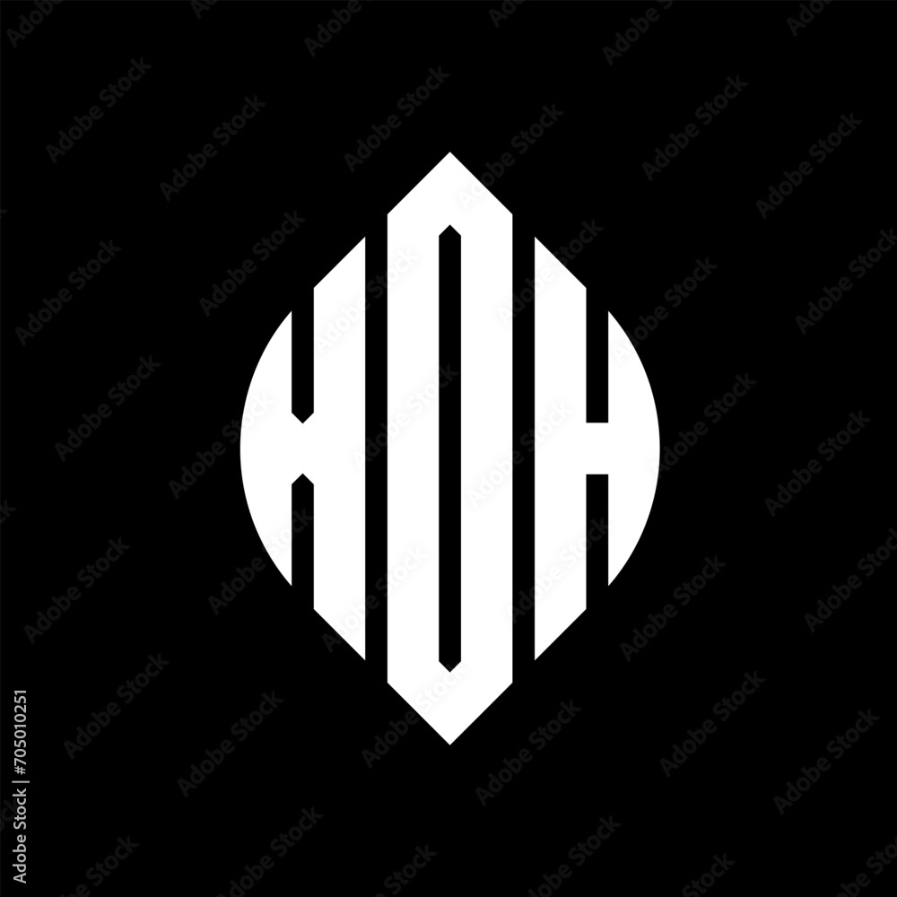 XDH circle letter logo design with circle and ellipse shape. XDH ellipse letters with typographic style. The three initials form a circle logo. XDH circle emblem abstract monogram letter mark vector. XDH circle letter logo design with circle and ellipse shape. XDH ellipse letters with typographic style. The three initials form a circle logo. XDH circle emblem abstract monogram letter mark vector.