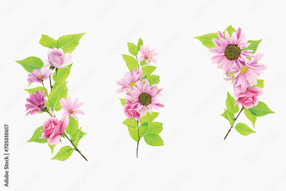 floral wreath hand drawn style design floral wreath hand drawn style design