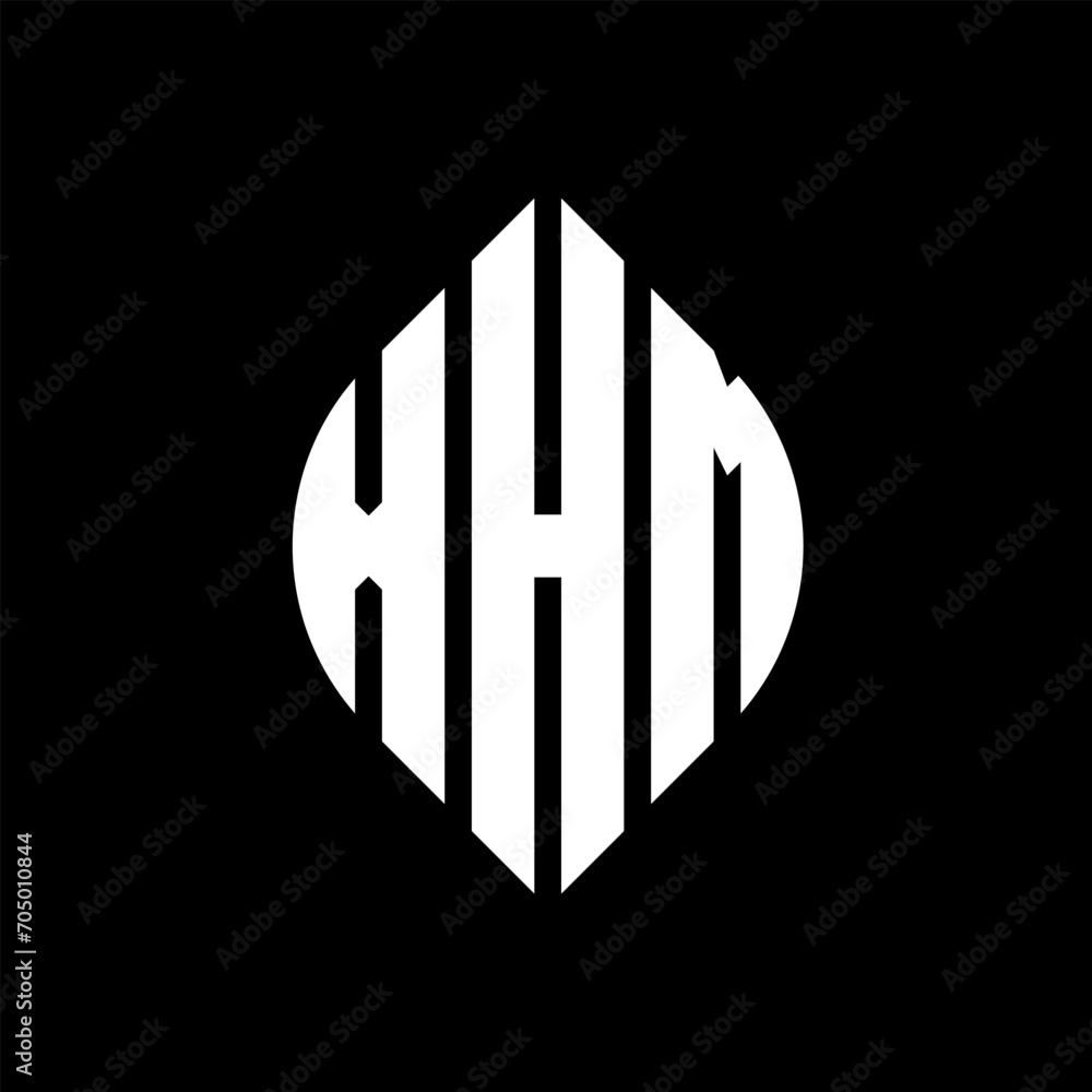 XHM circle letter logo design with circle and ellipse shape. XHM ellipse letters with typographic style. The three initials form a circle logo. XHM circle emblem abstract monogram letter mark vector. XHM circle letter logo design with circle and ellipse shape. XHM ellipse letters with typographic style. The three initials form a circle logo. XHM circle emblem abstract monogram letter mark vector.
