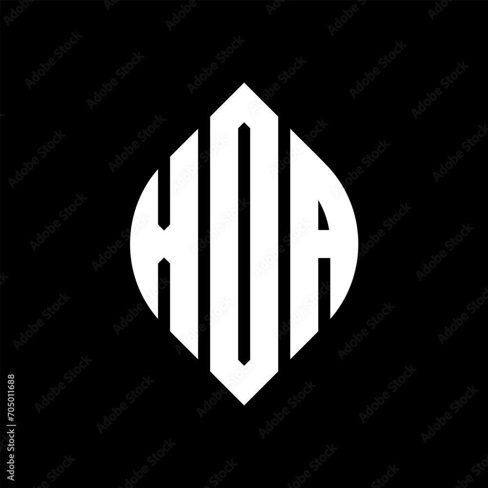 XOA circle letter logo design with circle and ellipse shape. XOA ellipse letters with typographic style. The three initials form a circle logo. XOA circle emblem abstract monogram letter mark vector. XOA circle letter logo design with circle and ellipse shape. XOA ellipse letters with typographic style. The three initials form a circle logo. XOA circle emblem abstract monogram letter mark vector.
