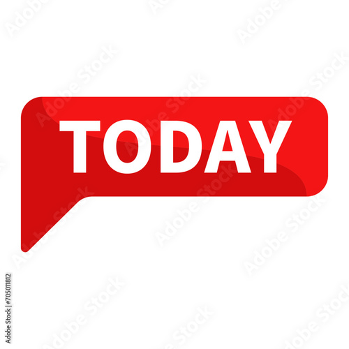 Today Red Rectangle Shape For Announcement Information Promotion Business Marketing Schedule Social Media
