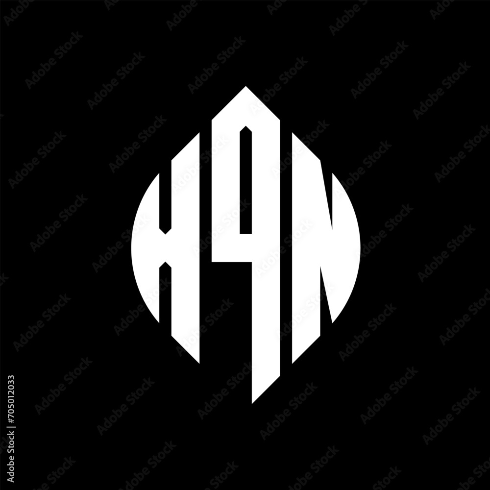 XQN circle letter logo design with circle and ellipse shape. XQN ellipse letters with typographic style. The three initials form a circle logo. XQN circle emblem abstract monogram letter mark vector. XQN circle letter logo design with circle and ellipse shape. XQN ellipse letters with typographic style. The three initials form a circle logo. XQN circle emblem abstract monogram letter mark vector.