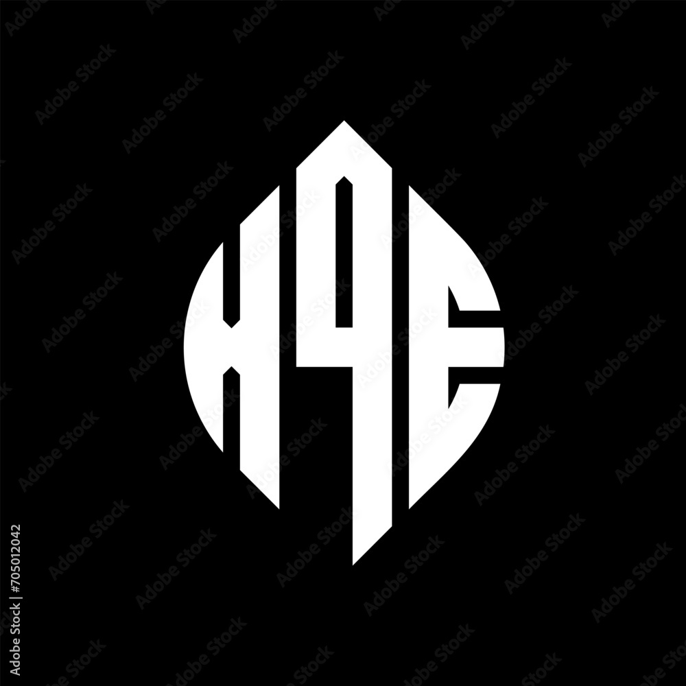 XQE circle letter logo design with circle and ellipse shape. XQE ellipse letters with typographic style. The three initials form a circle logo. XQE circle emblem abstract monogram letter mark vector. XQE circle letter logo design with circle and ellipse shape. XQE ellipse letters with typographic style. The three initials form a circle logo. XQE circle emblem abstract monogram letter mark vector.