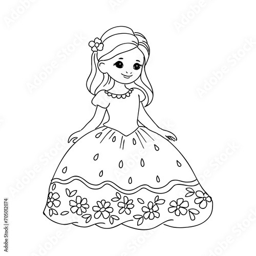 Little Princess Coloring page for kids