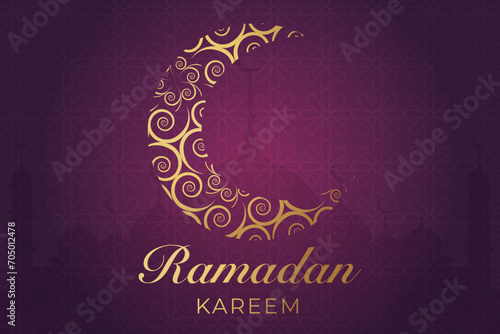Ramadhan background, Eid al-Fitr background, Islamic new year background greeting card