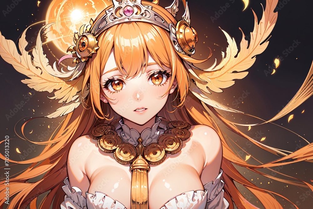 illustration of a anime girl