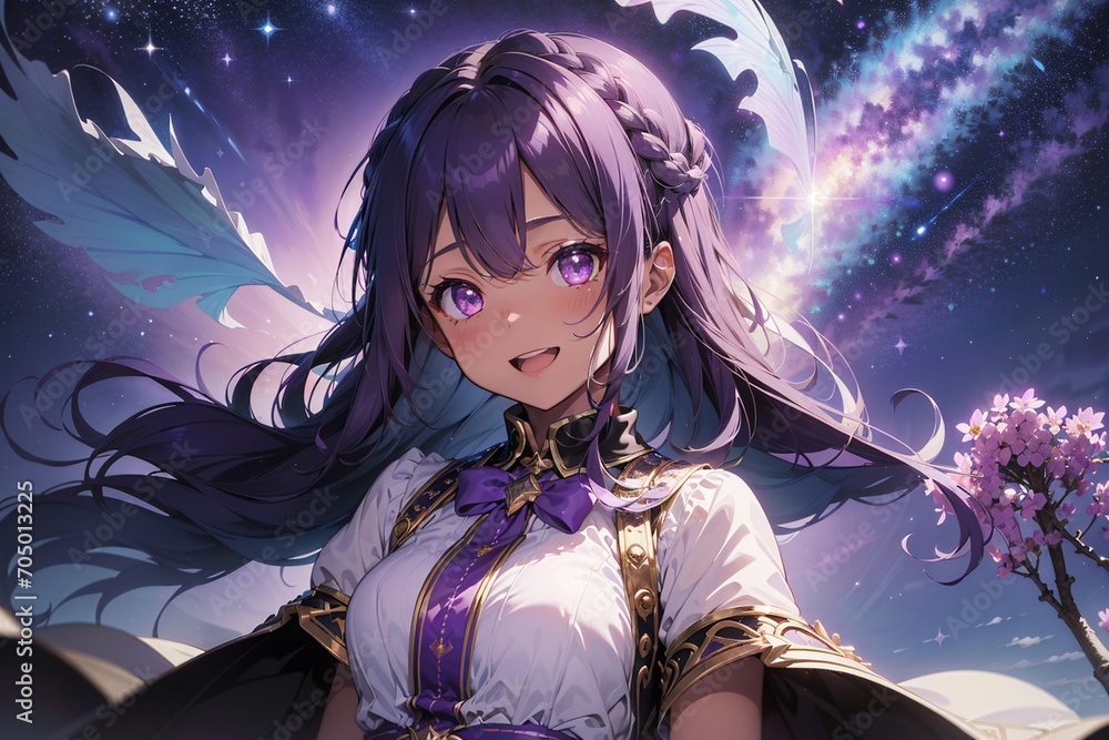 illustration of a anime girl