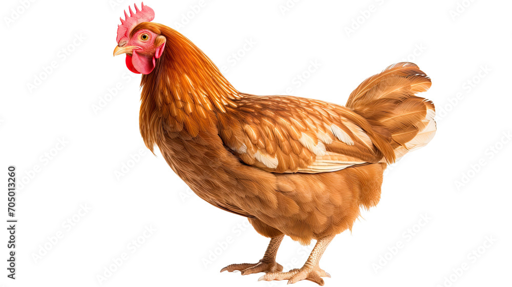 Fototapeta premium Chicken isolated on a transparent background