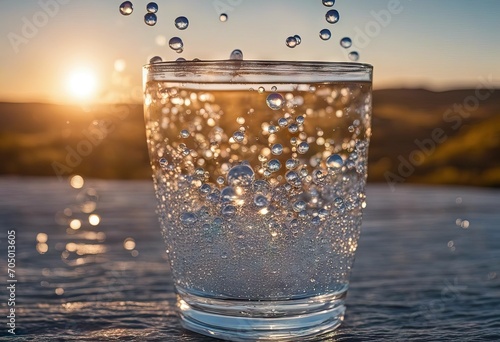 Soda water bubbles stock photoBubble Carbonated Soda Water