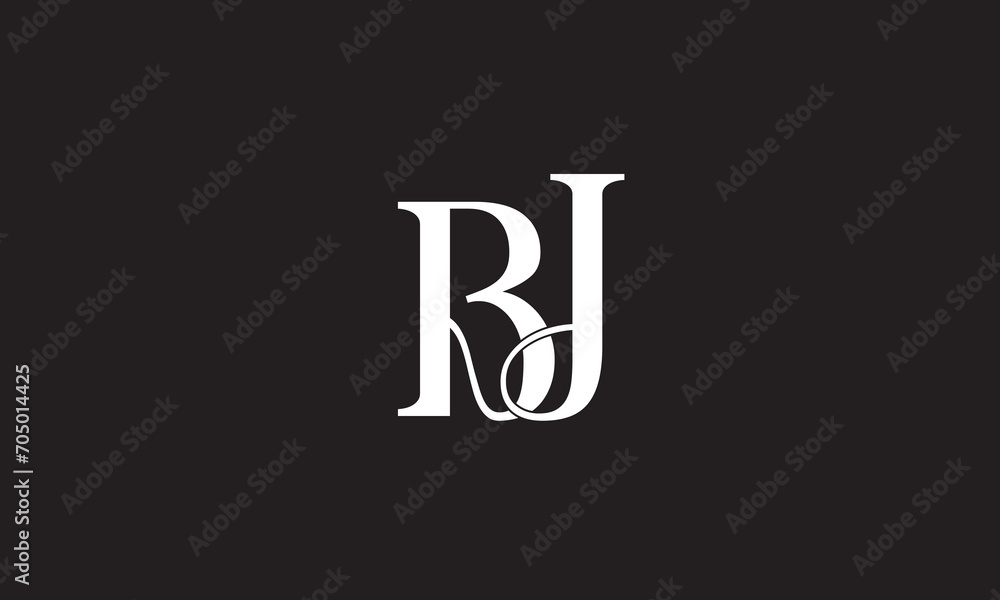 BJ, JB, J, B Abstract Letters Logo Monogram BJ, JB, J, B Abstract Letters Logo Monogram